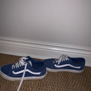 low top blue vans